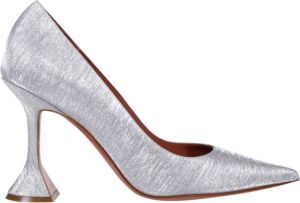 Amina Muaddi Pomp 95 mm Grijs Dames