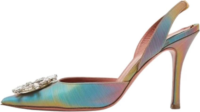 Amina Muaddi Pre-owned Fabric heels Multicolor Dames