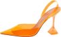 Amina Muaddi Pre-owned Fabric heels Orange Dames - Thumbnail 1