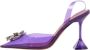 Amina Muaddi Pre-owned Fabric heels Purple Dames - Thumbnail 1