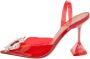 Amina Muaddi Pre-owned Fabric heels Red Dames - Thumbnail 1