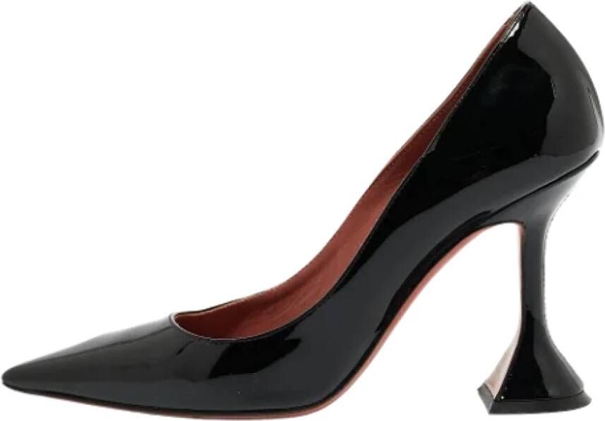 Amina Muaddi Pre-owned Leather heels Black Dames