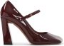 Amina Muaddi Rode Lakleren Pumps Verhogen Stijl - Thumbnail 1