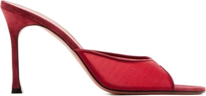 Amina Muaddi Sandalen Bordeaux - Foto 2