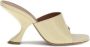 Amina Muaddi Sandalen met geometrische hak en vierkante open neus - Thumbnail 1