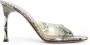 Amina Muaddi Slange Sandalen met Transparante Stiletto Hak - Thumbnail 1
