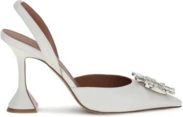 Amina Muaddi Slingback Pumps met Rhinestone Versiering