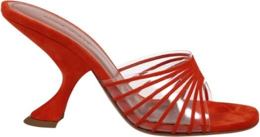 Amina Muaddi Tangerine PVC Slipper