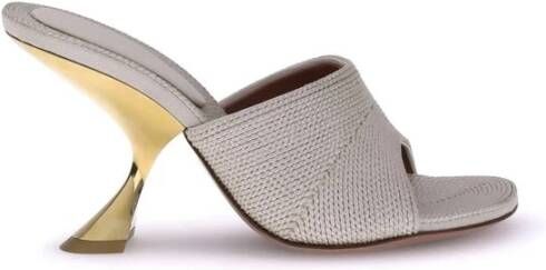 Amina Muaddi Taylor Sandalen met Geometrische Hak