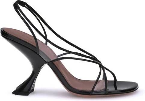 Amina Muaddi Transparante PVC Crisscross Lena Sandalen