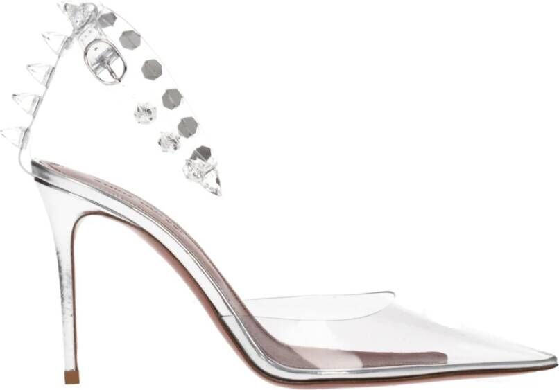 Amina Muaddi Transparante PVC Hoge Hak Pumps