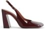 Amina Muaddi Stijlvolle Slingback Pumps in Wijnrood Red Dames - Thumbnail 1