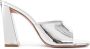 Amina Muaddi Zilveren Slip-On Spiegel Muiltjes - Thumbnail 1