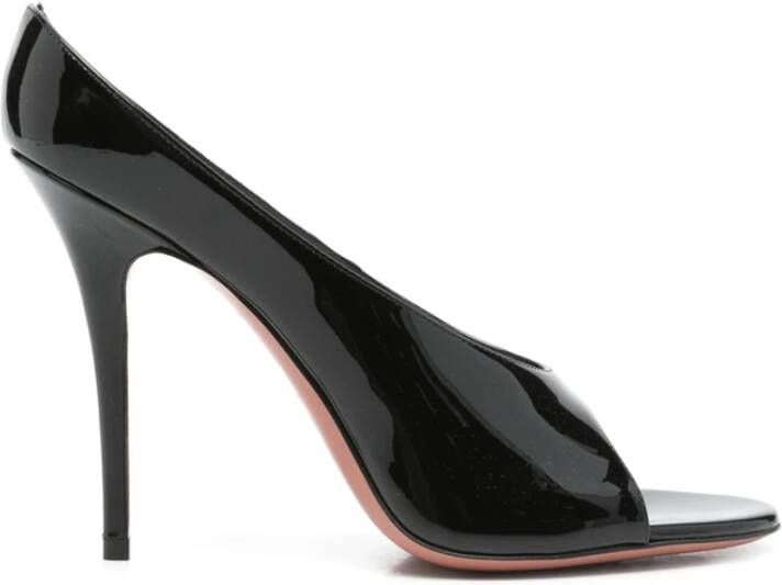 Amina Muaddi Zwarte Anok Slipper Schoenen
