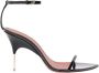 Amina Muaddi Zwarte Gevlochten Sandalen - Thumbnail 1