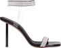 Amina Muaddi Zwarte Kristal Stiletto Hakken Sandalen - Thumbnail 3