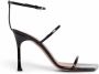 Amina Muaddi Zwarte Sandalen met Vierkante Neus - Thumbnail 1