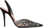 Amina Muaddi Zwarte Slingback Pumps - Thumbnail 1