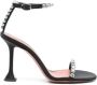 Amina Muaddi Zwarte Strappy Sandalen - Thumbnail 1