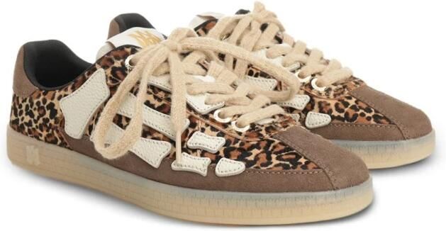 Amiri Animalier Pacific Bones Suede Sneakers