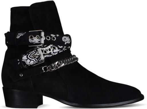 Amiri Bandana Buckle Ankle Boots