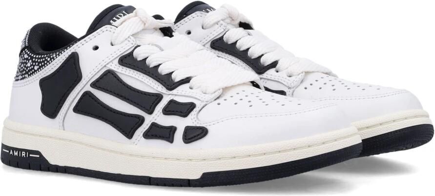 Amiri Kristal Satin Skel Top Sneakers