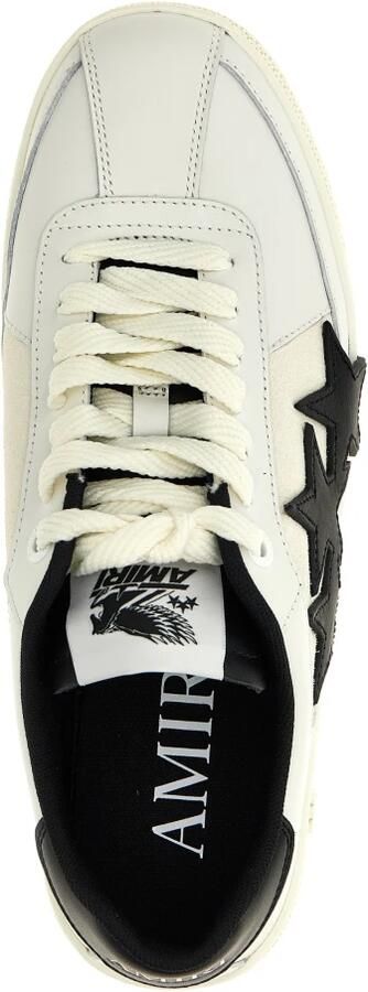 Amiri Zwarte Leren Sneakers Verhoog Uw Stijl Multicolor Heren - Foto 2