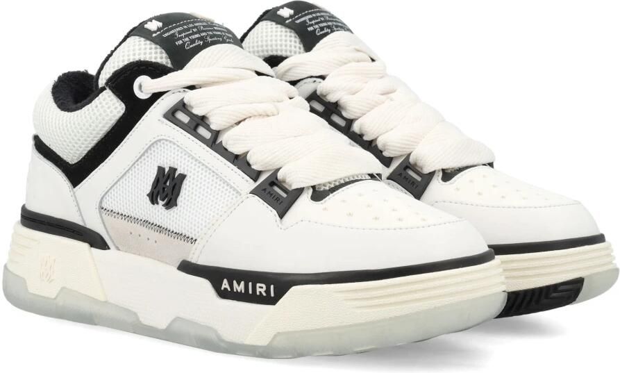 Amiri Witte Zwarte Sneakers met Sterdetails