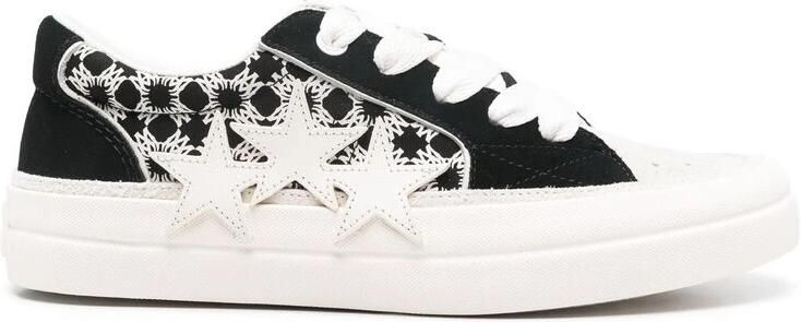 Amiri Zwarte vetersneaker met logo patch - Foto 3