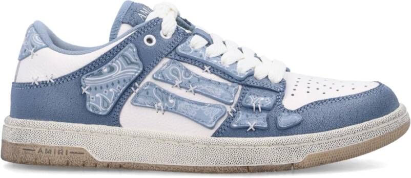 Amiri Blauwe Bandana Sneakers Lage-Top Stijl