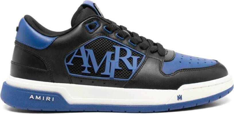 Amiri Blauwe Lage Sneakers met Rubberen Zool