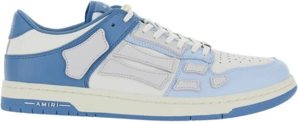 Amiri Blauwe Sneakers Twee-Tone Lage Top Multicolor Heren