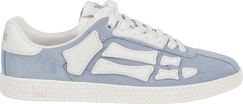 Amiri Blauwe Suède Bot Sneakers Vetersluiting