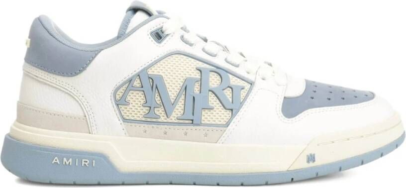 Amiri Blauwe tennissneakers met sterperforaties