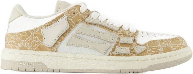 Amiri Bruin Leren Lage Sneakers