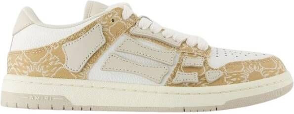 Amiri Low-Top Sneakers Ma Quad Skel Top Low Sneakers Leather Brown in bruin