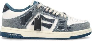 Amiri Denim Blauwe Skeltop Lage Sneakers Blauw Dames
