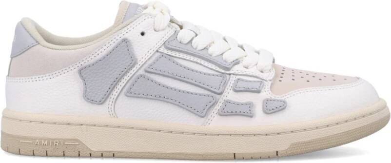 Amiri Grijze Sneakers met Skeletapplicaties