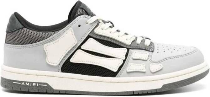 Amiri Grijze Witte Panel Sneakers Gray Heren