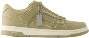 Amiri Groene Leren Sneakers Groen Dames