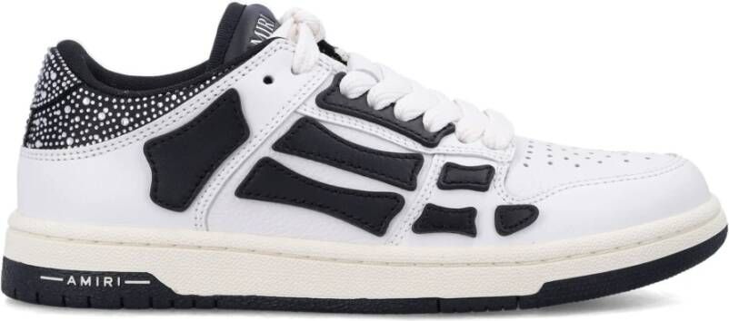 Amiri Kristal Satin Skel Top Sneakers