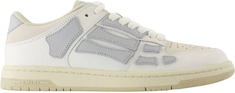 Amiri Lage Top Grijze Leren Sneakers