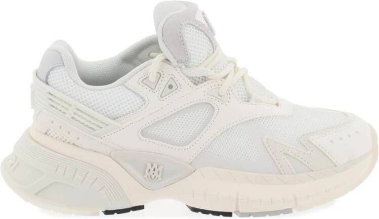 Amiri Mesh & Leren Sneakers met Gradiënt Tussenzool White Dames