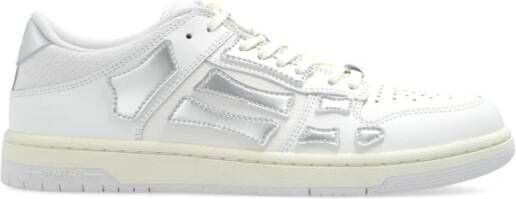 Amiri Metallic Skel Top sports schoenen White Dames