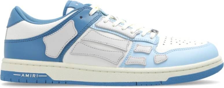 Amiri Blauwe Sneakers Twee-Tone Lage Top Multicolor Heren