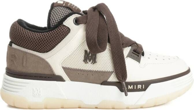 Amiri Sneaker met crème logo en mesh panelen