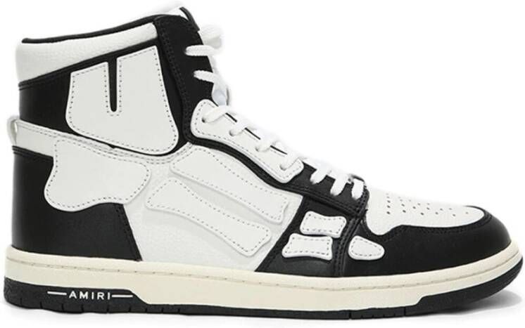 Amiri Stijlvolle Zwarte en Witte Hoge Sneakers White Heren