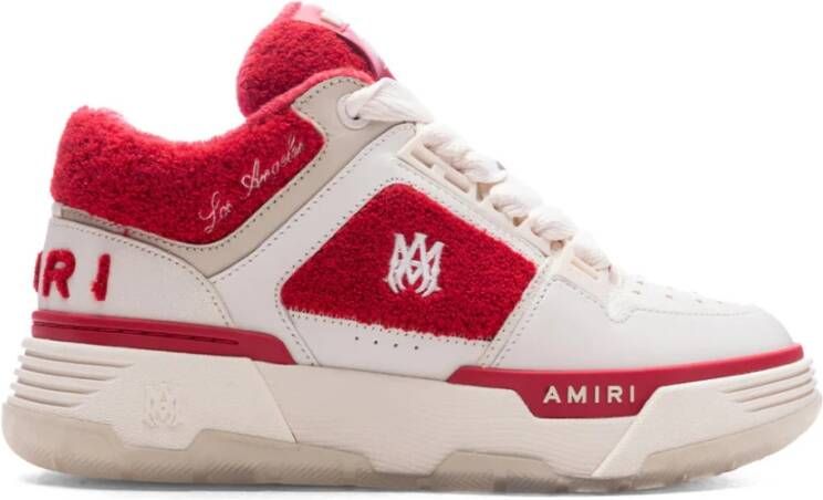 Amiri Varsity Red Logo Patch Sneakers