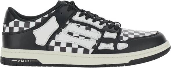 Amiri Witte Geruite Lage Top Sneakers