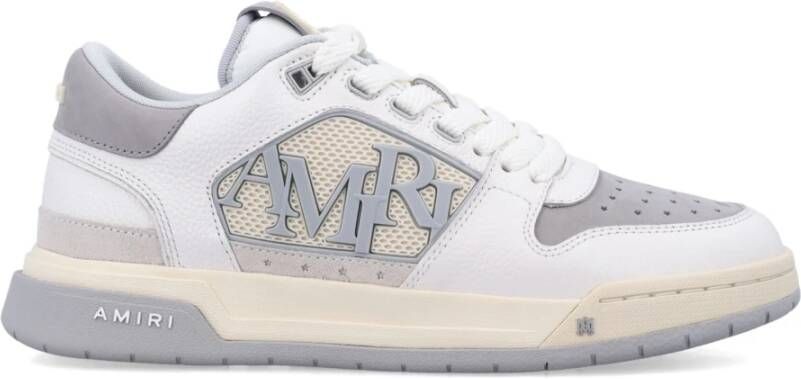 Amiri Witte Grijze Sneakers Klassieke Lage Stijl